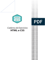 Caderno de Exercícios HTML e Css