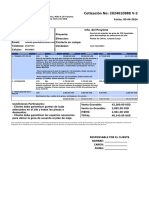 Cotización No: 2024010988 V-2: Descripcion Cantidad Unidad Costo Subtotal Itbms Total