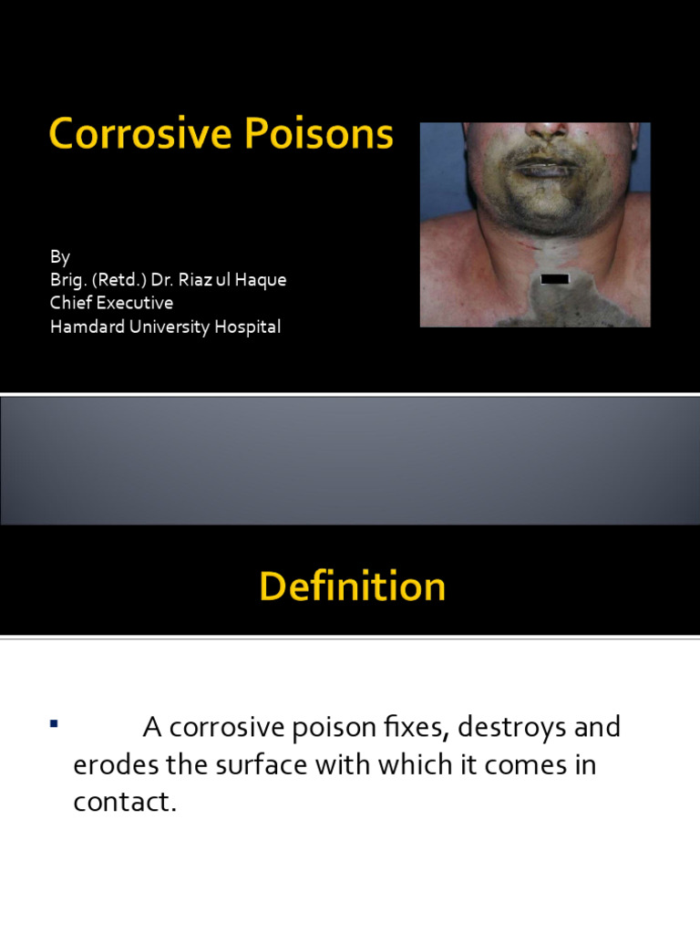 Corrosive Poisons | PDF | Acid | Sulfuric Acid