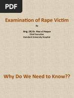 Examination of Rape Victim