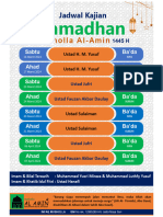 Jadwal Kajian Ramadhan 1445H