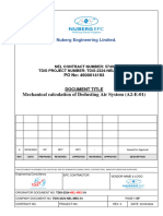 Mechanical Calculation of Dedusting Air System (A2-E-01)