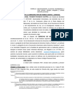 Apersonamiento Ante PNP Pueblo Nuevo