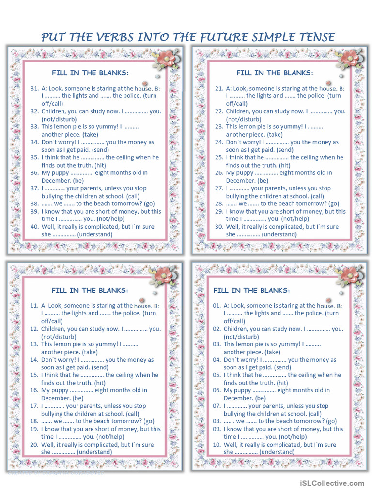 The Future Simple Tense Pdf Semantic Units Linguistics