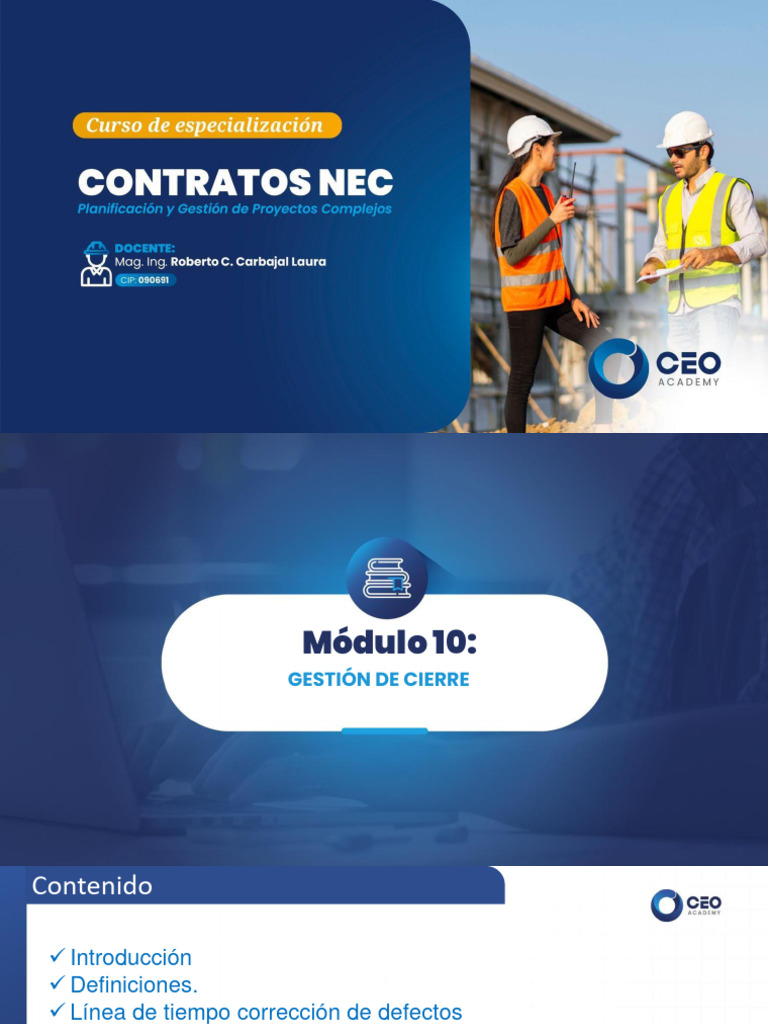 Gestión de Cierre de Obras | PDF