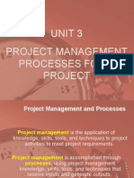 Unit 3 Project Management Processes For A Project