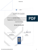 Certificado Saber Virtual Maercado Financeiro