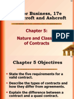 Law For Business, 17e by Ashcroft and Ashcroft: Nature and Classes of Contracts