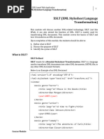 W9 Lesson 7 - XSLT - Module