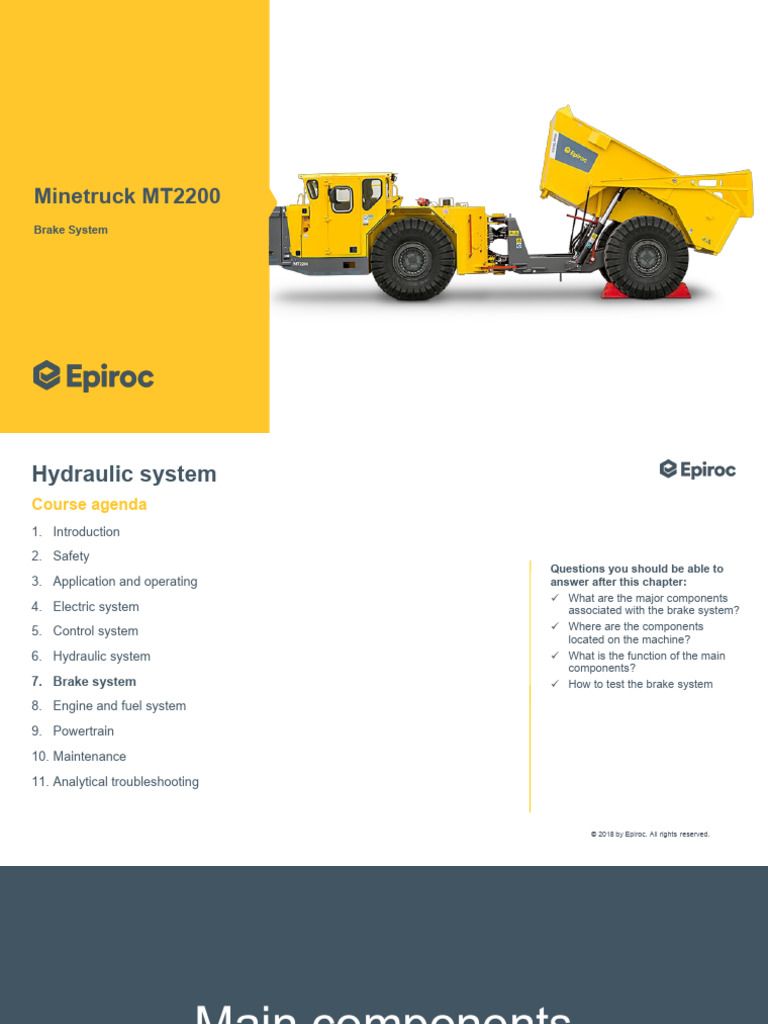 Wheel Loader Brake System Overview | PDF | Brake | Pump