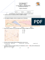 Examen Matemáticas Tercer Trimestre