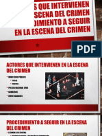 Actores Que Intervienen en La Escena Del Crimen