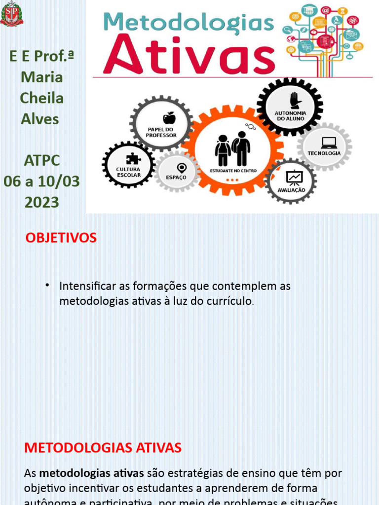 Metodologias Ativas na Educação Infantil | PDF | Aprendizado | Método ...