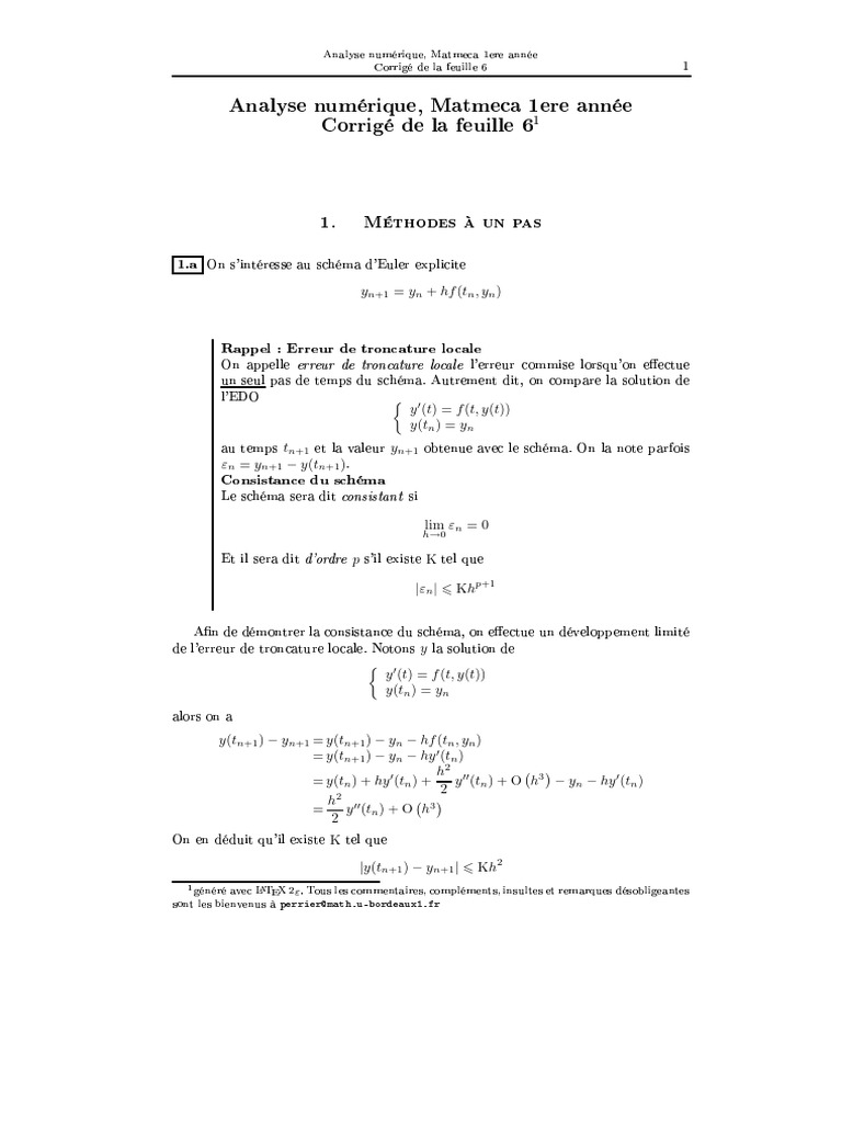 Corrigefeuille 6 | PDF