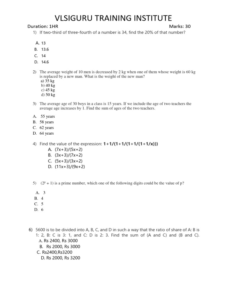Aptitude questions pdf