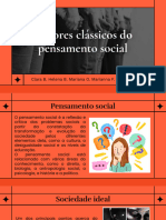 Autores Clássicos Do Pensamento Social