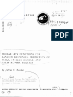 NASA-CR-33 Probability Functions For Random Responses - Prediction of Peaks, Fatigue Damage, and Catastrophic Failures