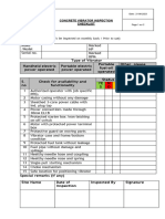 Concrete Vibrator Checklist