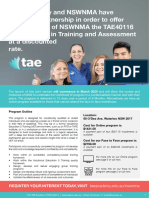 NSWNMA TAE Course Info Pack Round 2