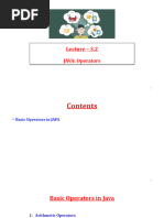 Lecture - 3.2 - Operators and Control Statements in Java