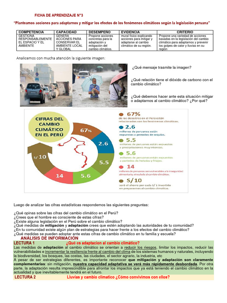 Acciones para Mitigar el Cambio Climático | PDF | Cambio climático ...
