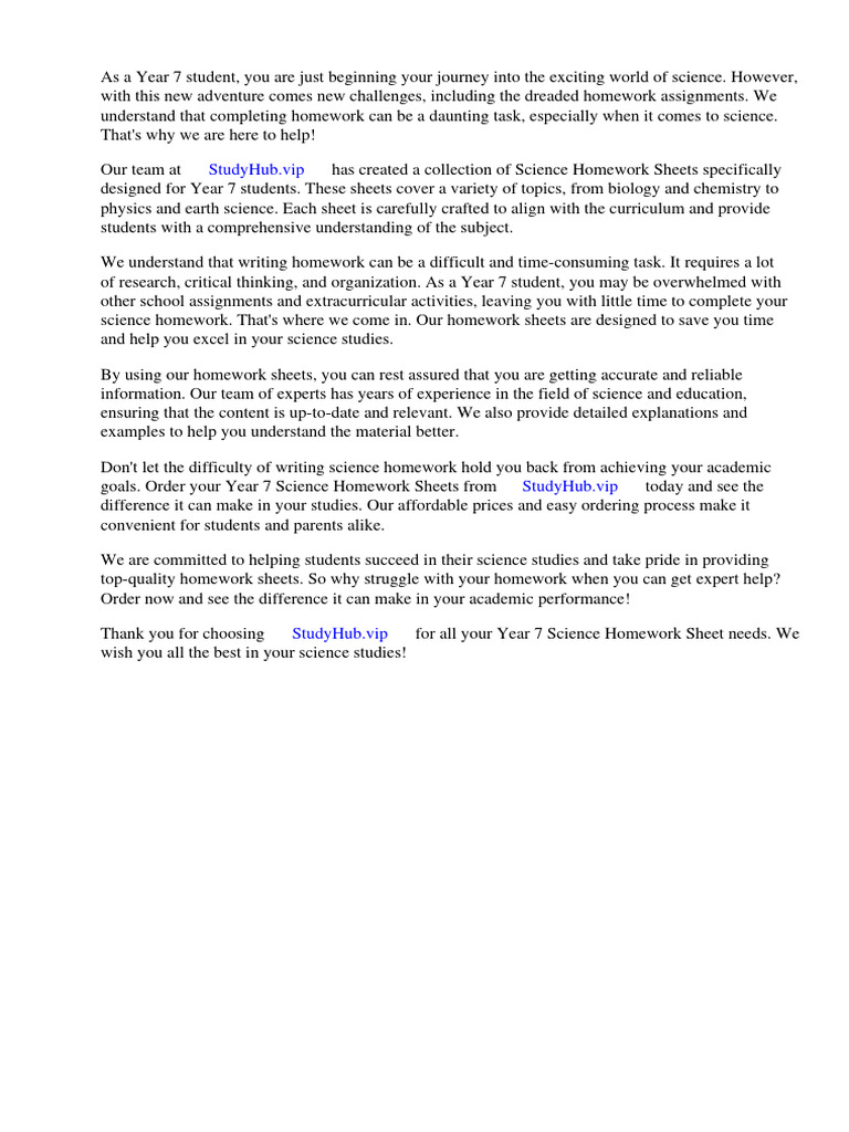 Year 7 Science Homework Sheets Download Free PDF Science Climate Change