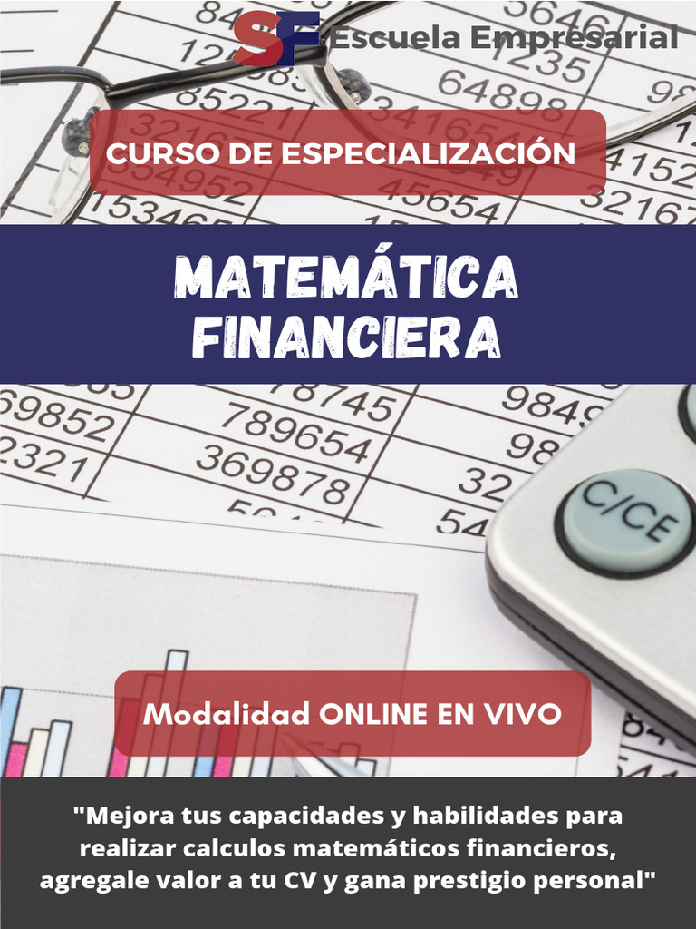 Brochure Curso Matemática Financiera | PDF | Tasas de interés | Interés