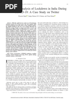 Sentiment Analysis of Lockdown in India During COVID-19 A Case Study On Twitter.1