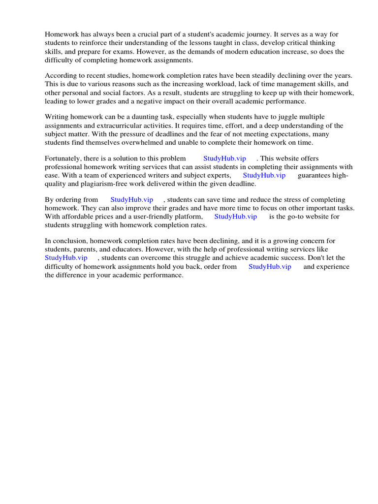 Homework Completion Rates | PDF | Homework | Teachers