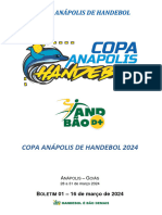 Boletim 1 Copa Anapolis 2024
