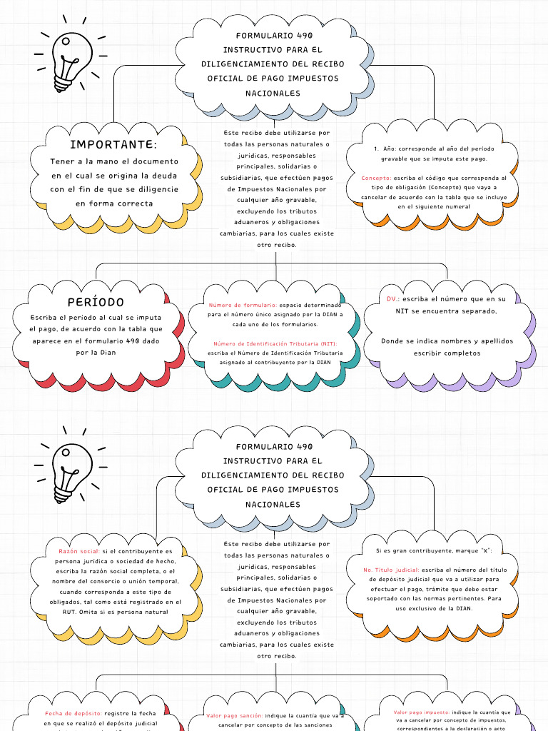 FORMULARIO 490 | PDF | Pagos | Impuestos