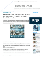 Health Post_ Revolutionizing Healthcare_ Exploring the Boundless Potential of Digital Health Innovation
