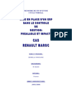 (MFE) Mise en Place ERP Dans Contrôle de Gestion Préalable Et Impact PDF