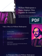 William Shakespeare e Dante Alighieri Dois Gigantes Da Literatura