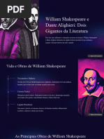William Shakespeare e Dante Alighieri Dois Gigantes Da Literatura