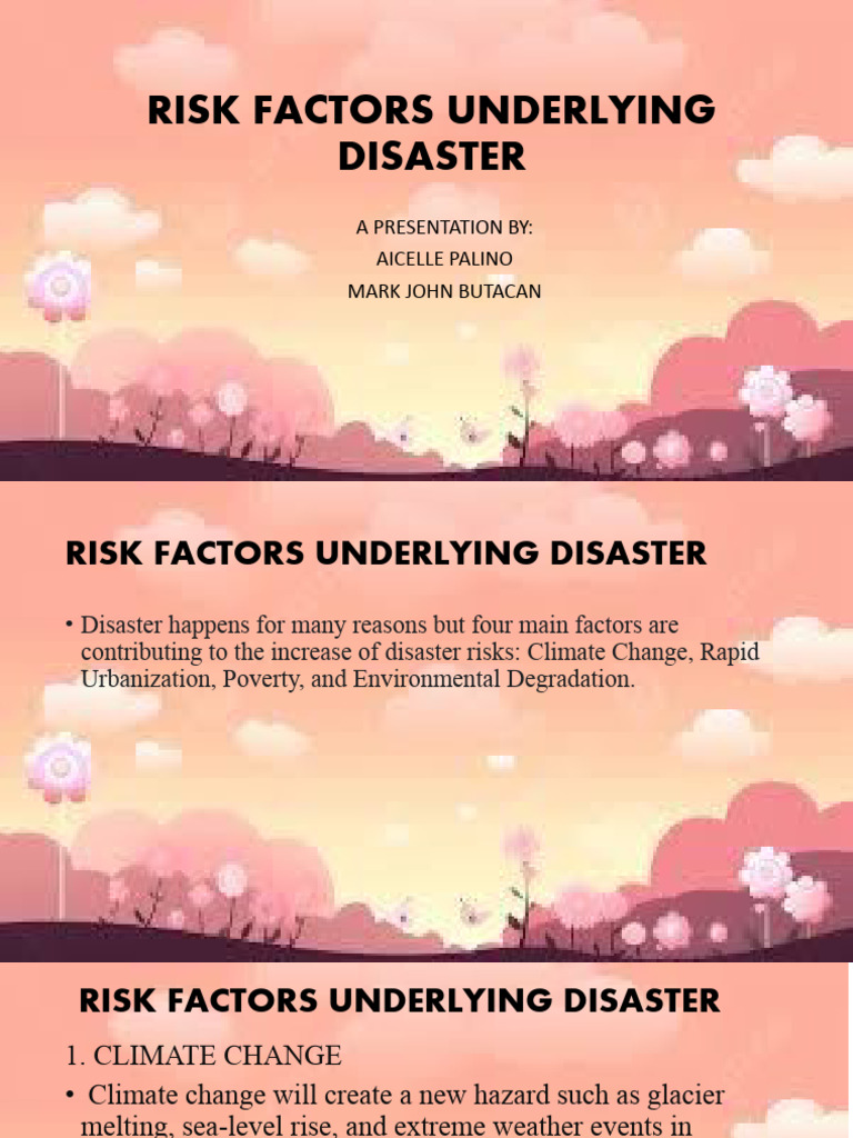 Risk Factors Underlying Disaster | PDF | Natural Disasters ...