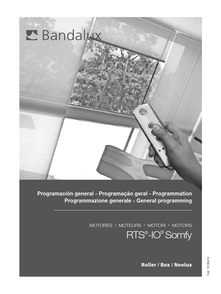 Guia Programación Motores Rts-Io Somfy | PDF