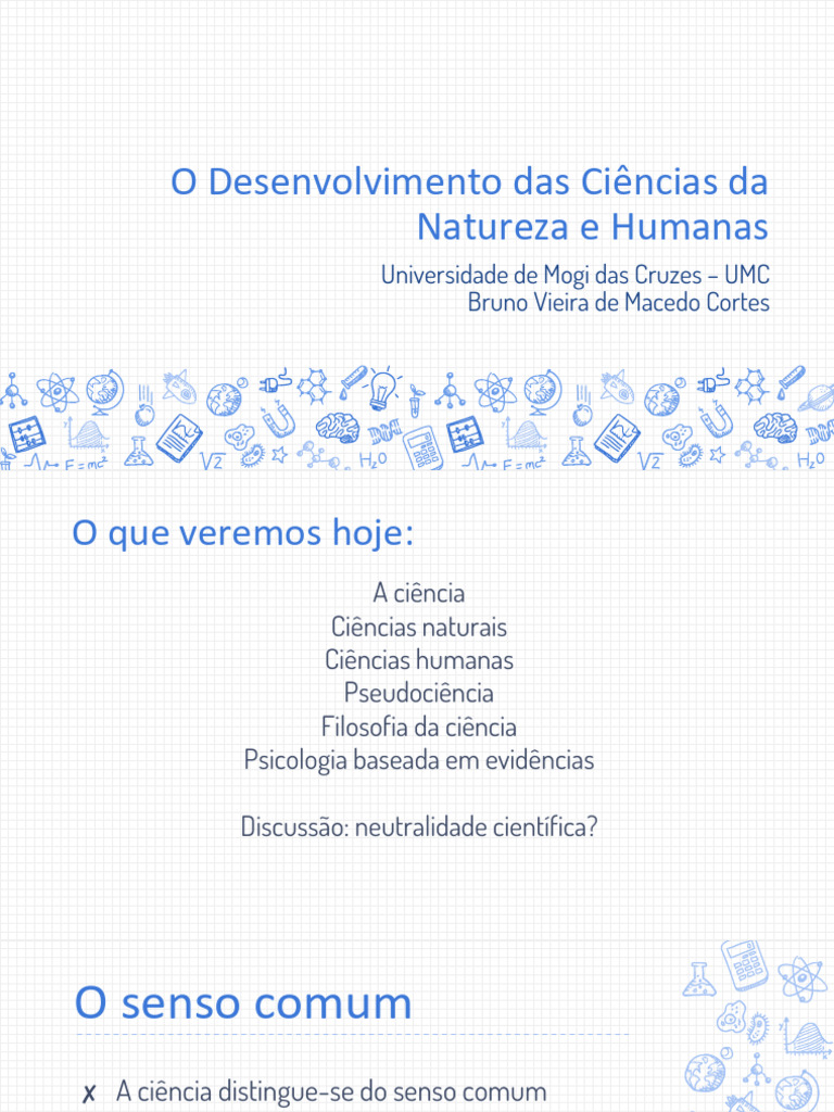 Diferenças entre Ciências Humanas e Naturais | PDF | Science | Método ...