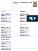 Asistencia Dia Domingo