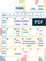 Calendario 1° Parcial Actualizado