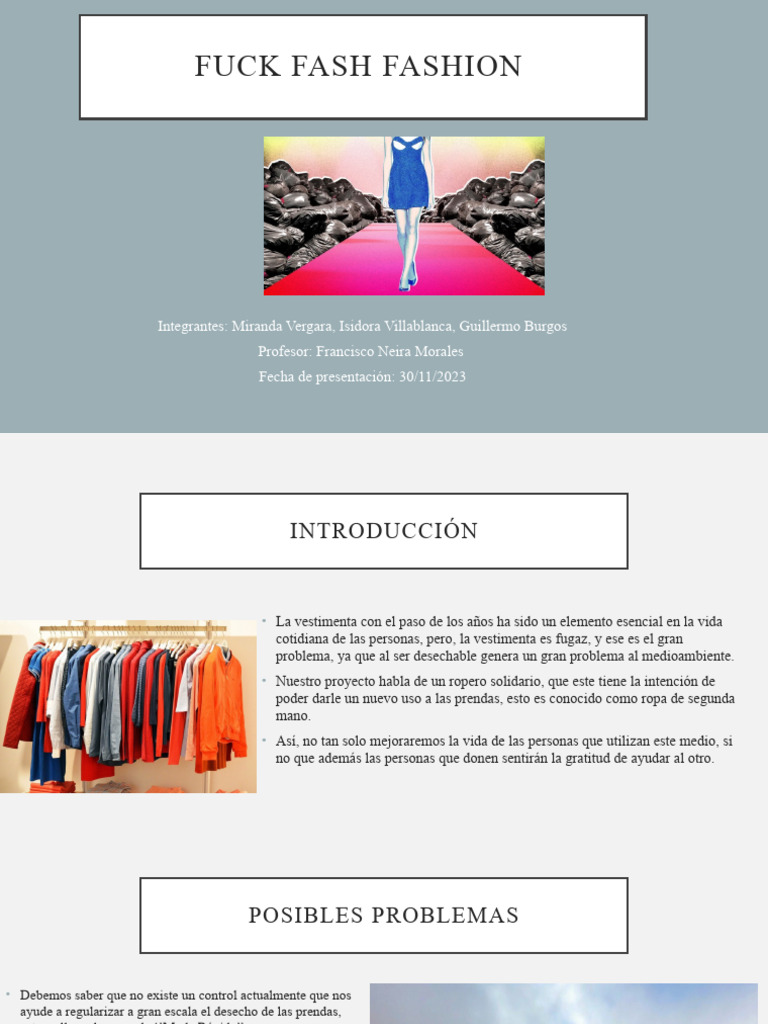 Power Point Fash Fashion | PDF | Residuos | Ropa