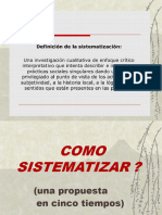 Como Sistematizar Es