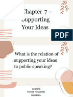 Chapter 7 Supporting Your Ideas GE ELEC 1