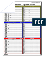 Bus route 234 timetable