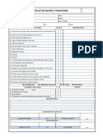 RE-SDEPCI-MA-07-0A - Check-List de Maquinaria