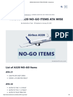 AIRBUS A320 NO-GO ITEMS ATA WISE - AviationHunt