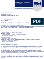 O Papel Das Forças Armadas em Crises Institucionais E em Tragédias