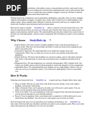 College Homework to Do List