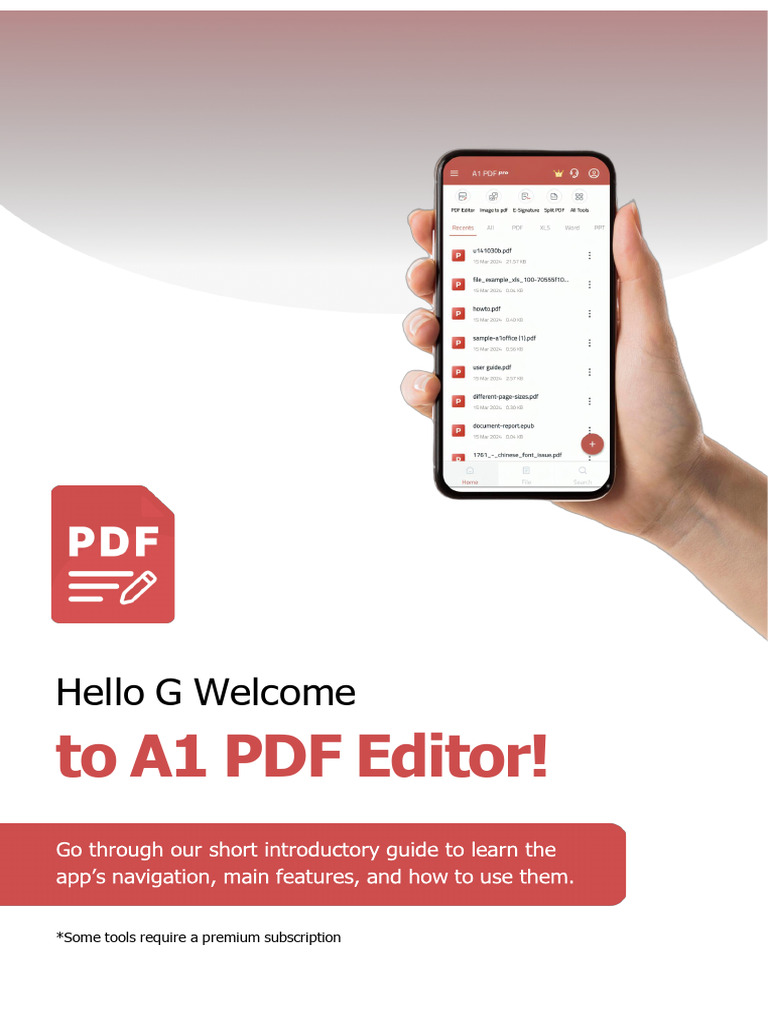 A1 PDF Editor User Guide | PDF