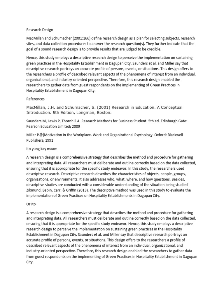 Research Design | PDF | Data | Psychology